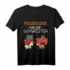 Kinder Traktor mit Kühen Große Schwester T-Shirt – Perfektes Geschenk zur Schwangerschaftsverkündung für kleine Tierliebhaberinnen