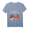 Kinder Traktor mit Kühen Große Schwester T-Shirt – Perfektes Geschenk zur Schwangerschaftsverkündung für kleine Tierliebhaberinnen