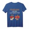 Kinder Traktor mit Kühen Große Schwester T-Shirt – Perfektes Geschenk zur Schwangerschaftsverkündung für kleine Tierliebhaberinnen