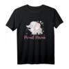Stolze Elefanten Mama mit Baby T-Shirt - Klassisch geschnitten, doppelt genähter Saum, ideales Geschenk für Tierliebhaberinnen