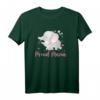 Stolze Elefanten Mama mit Baby T-Shirt - Klassisch geschnitten, doppelt genähter Saum, ideales Geschenk für Tierliebhaberinnen