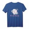 Stolze Elefanten Mama mit Baby T-Shirt - Klassisch geschnitten, doppelt genähter Saum, ideales Geschenk für Tierliebhaberinnen