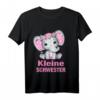 Kinder T-Shirt mit Elefantenmotiv für große und kleine Schwester – Süßes Geschwistergeschenk für Geburtstage, Geburt, Weihnachten & Babyparty