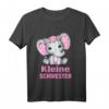 Kinder T-Shirt mit Elefantenmotiv für große und kleine Schwester – Süßes Geschwistergeschenk für Geburtstage, Geburt, Weihnachten & Babyparty