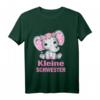 Kinder T-Shirt mit Elefantenmotiv für große und kleine Schwester – Süßes Geschwistergeschenk für Geburtstage, Geburt, Weihnachten & Babyparty