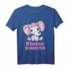 Kinder T-Shirt mit Elefantenmotiv für große und kleine Schwester – Süßes Geschwistergeschenk für Geburtstage, Geburt, Weihnachten & Babyparty