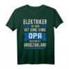 Herren Elektriker T-Shirt mit lustigem Spruch - Stolzer Opa & Großvater Geschenk für Handwerker und Familienliebe