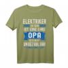 Herren Elektriker T-Shirt mit lustigem Spruch - Stolzer Opa & Großvater Geschenk für Handwerker und Familienliebe