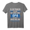 Herren Elektriker T-Shirt mit lustigem Spruch - Stolzer Opa & Großvater Geschenk für Handwerker und Familienliebe