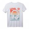13. Geburtstag Jungen Gaming T-Shirt Level 13 Unlocked - Perfektes Geschenk für Gamer Teenager bei Party, LAN-Event & Geburtstag