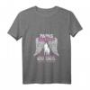 Damen Papas Mädchen Engel Partnerlook Tochter Papa Vatertag T-Shirt mit V-Ausschnitt – Persönliches Geschenk für Vater, Tochter, Familie