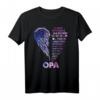 HapDog Ich bin die Enkelin eines Opas T-Shirt - Trauriges Erinnerungsstück für verstorbenen Opa im Himmel, Personalisiertes Familienerinnerungsgeschenk