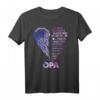 HapDog Ich bin die Enkelin eines Opas T-Shirt - Trauriges Erinnerungsstück für verstorbenen Opa im Himmel, Personalisiertes Familienerinnerungsgeschenk