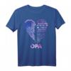 HapDog Ich bin die Enkelin eines Opas T-Shirt - Trauriges Erinnerungsstück für verstorbenen Opa im Himmel, Personalisiertes Familienerinnerungsgeschenk