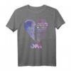 HapDog Ich bin die Enkelin eines Opas T-Shirt - Trauriges Erinnerungsstück für verstorbenen Opa im Himmel, Personalisiertes Familienerinnerungsgeschenk