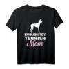 Englisch Toy Terrier Mama T-Shirt für Hundeliebhaber - Klassisch geschnitten & perfekt für Hundebesitzer und Hundemütter