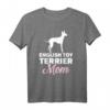 Englisch Toy Terrier Mama T-Shirt für Hundeliebhaber - Klassisch geschnitten & perfekt für Hundebesitzer und Hundemütter