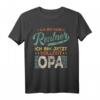 Lustiges Opa T-Shirt - Ich bin kein Rentner sondern Vollzeit Opa Vintage Design als Geschenk zum Ruhestand & für Großväter