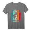 Kinder Bääm! Ich bin 7 Geburtstag T-Shirt für Jungen und Mädchen – Lustiges Geburtstags T-Shirt mit Roller-Motiv für 7-Jährige