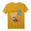 Kinder Feuerwehr Geburtstagsshirt - Lustiges T-Shirt für den 2. Geburtstag mit Feuerwehrauto, ideales Geschenk für kleine Feuerwehrfans