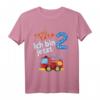 Kinder Feuerwehr Geburtstagsshirt - Lustiges T-Shirt für den 2. Geburtstag mit Feuerwehrauto, ideales Geschenk für kleine Feuerwehrfans