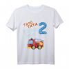 Kinder Feuerwehr Geburtstagsshirt - Lustiges T-Shirt für den 2. Geburtstag mit Feuerwehrauto, ideales Geschenk für kleine Feuerwehrfans