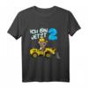 Kinder Geburtstagsshirt 2 Jahre für Jungen mit Bär & Bagger Motiv – Perfektes Geschenk zum zweiten Geburtstag, ideal für Kinderparty & Geburtstagsfeier