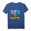 Kinder Geburtstagsshirt 2 Jahre für Jungen mit Bär & Bagger Motiv – Perfektes Geschenk zum zweiten Geburtstag, ideal für Kinderparty & Geburtstagsfeier