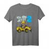 Kinder Geburtstagsshirt 2 Jahre für Jungen mit Bär & Bagger Motiv – Perfektes Geschenk zum zweiten Geburtstag, ideal für Kinderparty & Geburtstagsfeier