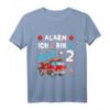 Kinder 2 Geburtstag T-Shirt mit Feuerwehrauto – Geschenk für Jungen & Mädchen, Geburtstagsoutfit & Party-Hingucker