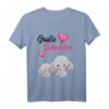 Kinder Große Schwester 2024 T-Shirt mit Elefanten – Süßes Geschenk für die Ankündigung des Geschwisterchens, Babyparty & Baby-Shower