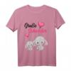Kinder Große Schwester 2024 T-Shirt mit Elefanten – Süßes Geschenk für die Ankündigung des Geschwisterchens, Babyparty & Baby-Shower