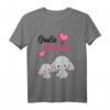 Kinder Große Schwester 2024 T-Shirt mit Elefanten – Süßes Geschenk für die Ankündigung des Geschwisterchens, Babyparty & Baby-Shower