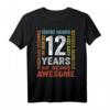 Geburtstag 12. Geburtstag Geschenk Shirt für Jungen - Klassisch geschnitten, langlebig & perfekt zum Feiern