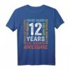 Geburtstag 12. Geburtstag Geschenk Shirt für Jungen - Klassisch geschnitten, langlebig & perfekt zum Feiern