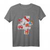 Kinder Feuerwehrauto Geburtstagsshirt für 4 Jahre - Feuerwehr Jungs T-Shirt zum Kindergeburtstag