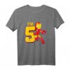 Kinder Marvel Iron Man T-Shirt zum 5. Geburtstag - Offiziell lizenziertes Marvel Merchandise für kleine Superhelden