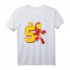 Kinder Marvel Iron Man T-Shirt zum 5. Geburtstag - Offiziell lizenziertes Marvel Merchandise für kleine Superhelden