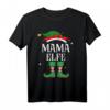 Mama Elfe Weihnachts T-Shirt - Lustiges Elf Outfit für Familie, Kinder & Freunde zu Weihnachten
