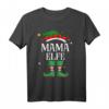 Mama Elfe Weihnachts T-Shirt - Lustiges Elf Outfit für Familie, Kinder & Freunde zu Weihnachten
