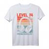 14. Geburtstag Jungen Video Gamer Level 14 Unlocked T-Shirt – Perfektes Geschenk für Teenager Gamer bei Geburtstagsfeiern und LAN-Partys