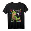 Kinder Geburtstagsshirt 7 Jahre Junge Dinosaurier Dino - Ich bin 7 T-Shirt für den besonderen Tag