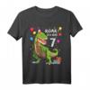 Kinder Geburtstagsshirt 7 Jahre Junge Dinosaurier Dino - Ich bin 7 T-Shirt für den besonderen Tag