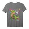 Kinder Geburtstagsshirt 7 Jahre Junge Dinosaurier Dino - Ich bin 7 T-Shirt für den besonderen Tag