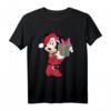 HapDog Minnie Mouse Holiday Present Grafik T-Shirt – Offizielles Disney Merchandise für Damen, Herren, Jungen & Mädchen