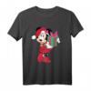 HapDog Minnie Mouse Holiday Present Grafik T-Shirt – Offizielles Disney Merchandise für Damen, Herren, Jungen & Mädchen