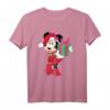 HapDog Minnie Mouse Holiday Present Grafik T-Shirt – Offizielles Disney Merchandise für Damen, Herren, Jungen & Mädchen
