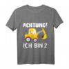 Kinder 2. Geburtstag T-Shirt für Jungen & Mädchen mit Bagger & Baustelle - Perfekt für den Kindergeburtstag und Baustellen-Fans