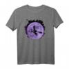 Hexen Shirt mit Besen und lila Mond - Perfekt für Halloween, Karneval, Walpurgisnacht & Magie-Fans