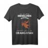 Mein Menschen Kostüm Bin ich ein Orang-Utan Halloween T-Shirt - Lustiges Tierkostüm für Familien & Partys